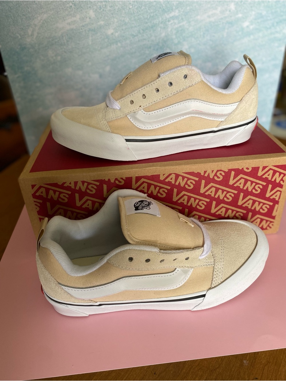 Vans Knu Skool Color Theory Creme Brule Low Top size 7